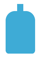 gezeichnete Flaschengas