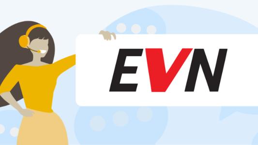 EVN Logo und Ansprechperson