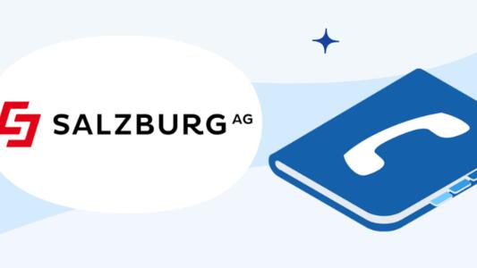 Salzburg AG Logo mit Telefonbuch