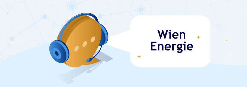 Sprechblase mit Wien Energie