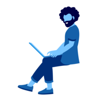 EVN Strom online anmelden Mann am Laptop