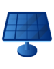 Blaue Solaranlage